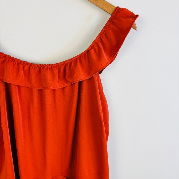 Bloom Chic Rust Ruffle Dress Size 18 (US) - Picture 3 of 3